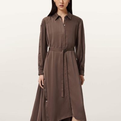 AllSaints Brown Lexi Dress