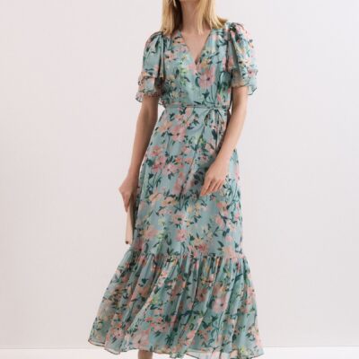Phase Eight Purple Petite Violet Floral Dress