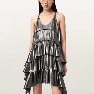 AllSaints Grey Cavarly Dress