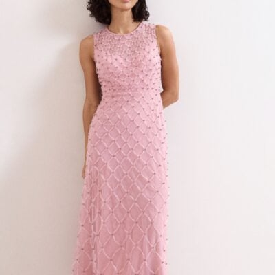 Phase Eight Pink Leandra Midaxi Dress