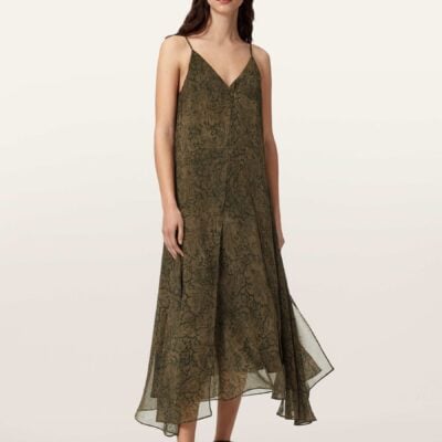 AllSaints Black Vanda Dress