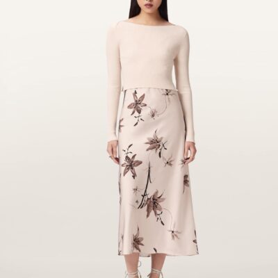 AllSaints White Hera Dress