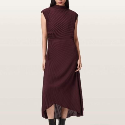 AllSaints Red Rayanna Dress