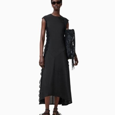 AllSaints Black Lyra Dress