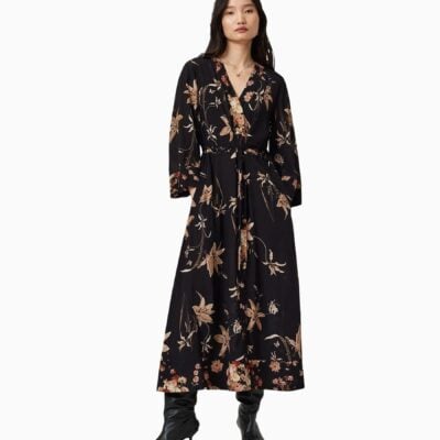 AllSaints Brown Diana Dress