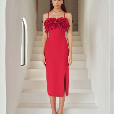 Elliatt Red Red Lila Midi Dress