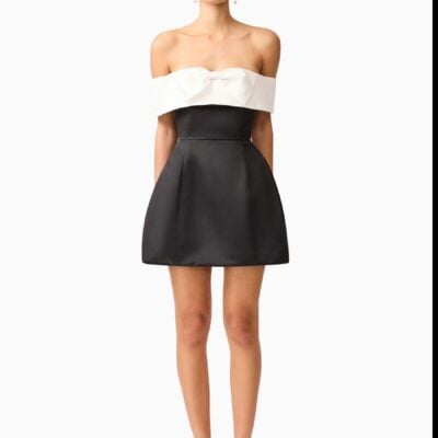 Elliatt Black Sorrel Off Shoulder Mini Dress
