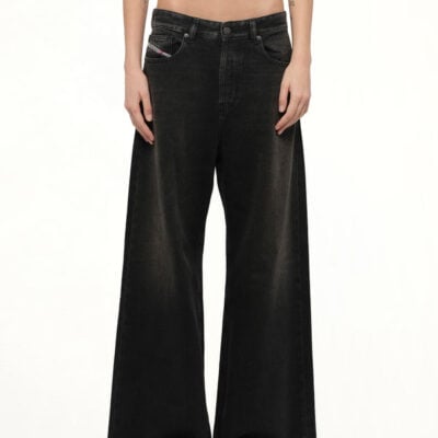 Diesel 1996 D-sire Wide Jeans in Black/dark Grey Black / 24