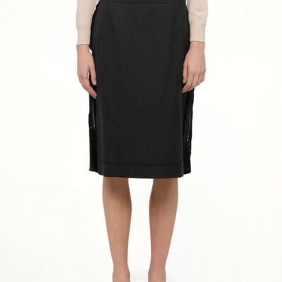 Maison Margiela MIDI Skirt in Carbon Melange/black / 36