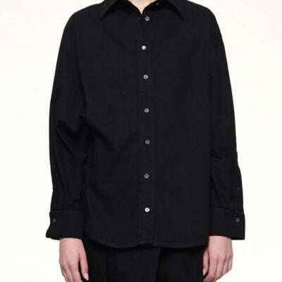 Loewe Wrap Shirt in Black / 34