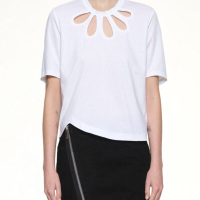 Noir Kei Ninomiya Petal Shirt in White / S