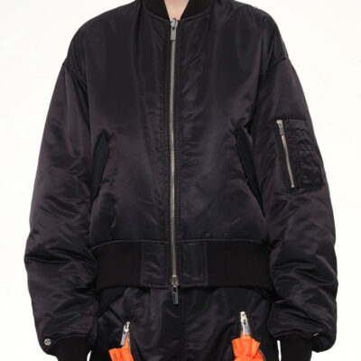 Noir Kei Ninomiya Nylon Twill Blouson in Black / M