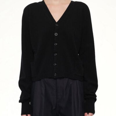 Maison Margiela Gauge 14 Wool V-Neck Cardigan