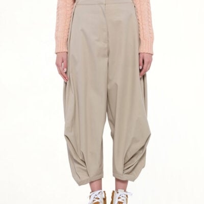 Loewe Draped Trouser Af in Beige / 34