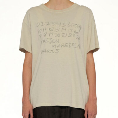 Maison Margiela Ring Spun T-shirt in Juta / Xs