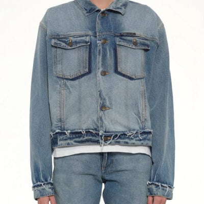 Maison Margiela Denim Jacket in Light Blue Indigo / 38