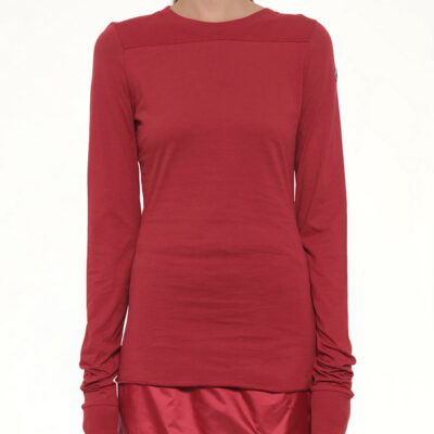 Rick Owens X Moncler Girder Ls T in Carnelian / S