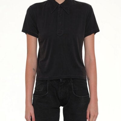 Maison Margiela Polo Shirt in Black / Xs
