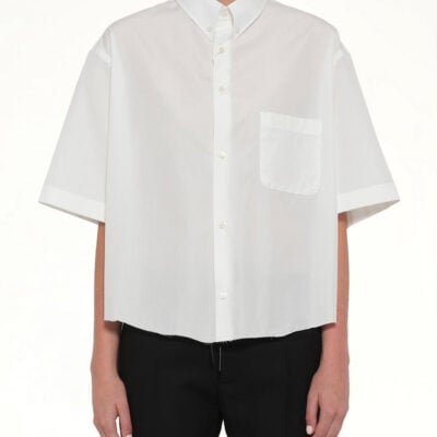 Maison Margiela Short Sleeve Shirt in Off White / 48