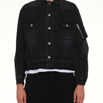 Sacai Denim X Nylon Twill Jacket