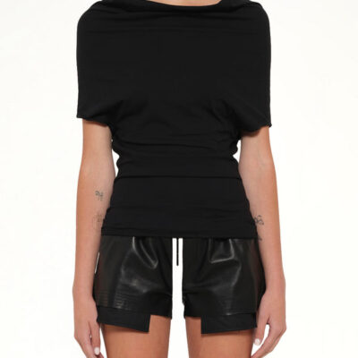Rick Owens Jersey Shroud in Black / 40