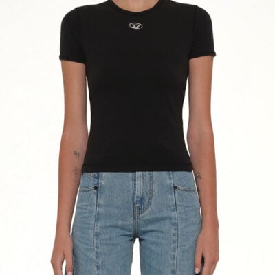 Diesel T-uncutieslong-od T-shirt in Black / Xs