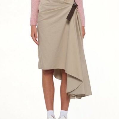 Loewe Belted Skirt in Beige / 34