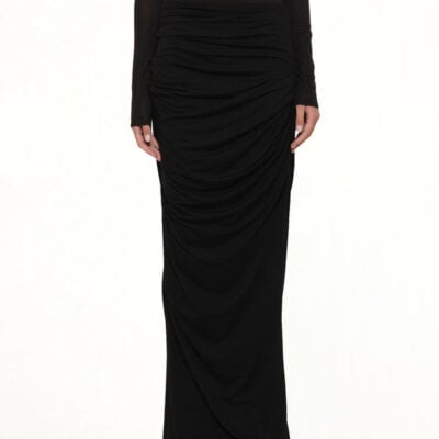 Entire Studios Drape Skirt in Black / Xs