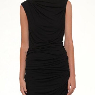 Entire Studios Drape Tank in Black / L