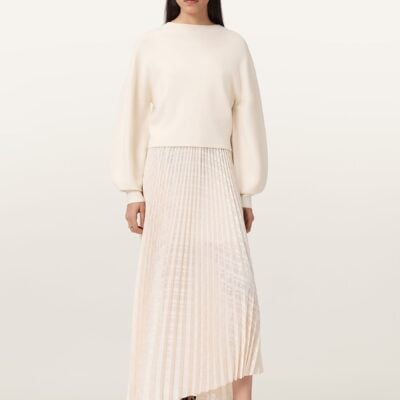 AllSaints White Sinead Dress
