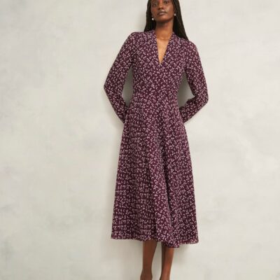 Hobbs Red Petite Aurora Dress