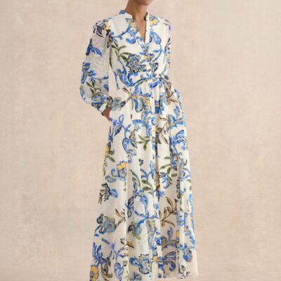 Hobbs Cream Shanice Dress