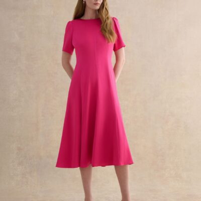 Hobbs Pink Petite Camille Dress