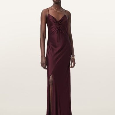AllSaints Red Alexia Maxi Dress