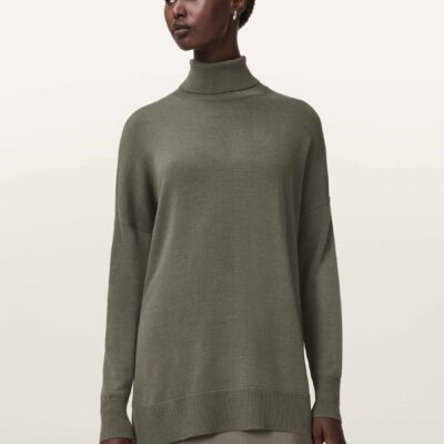 AllSaints Green Juno Dress