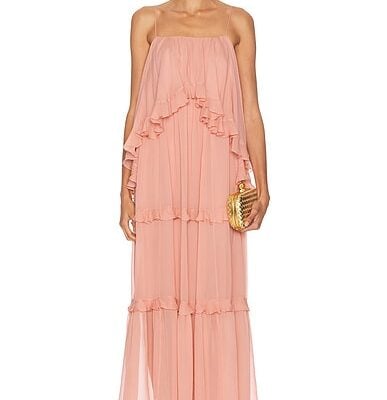 Zimmermann Luna Frilled Slip Dress