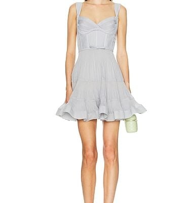 Zimmermann Pleated Draped Mini Dress