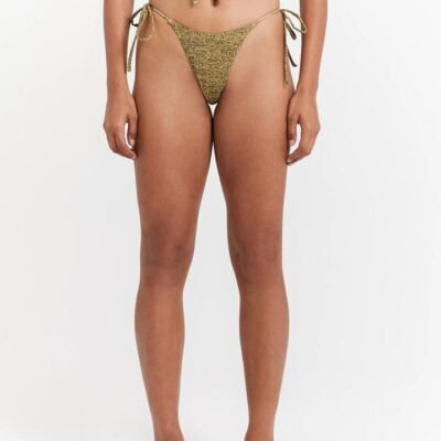 Thrills Feedback Micro String Bikini Briefs Size AU 14 Antique Moss