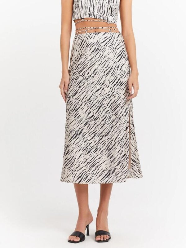 First Mse Leya Satin Skirt