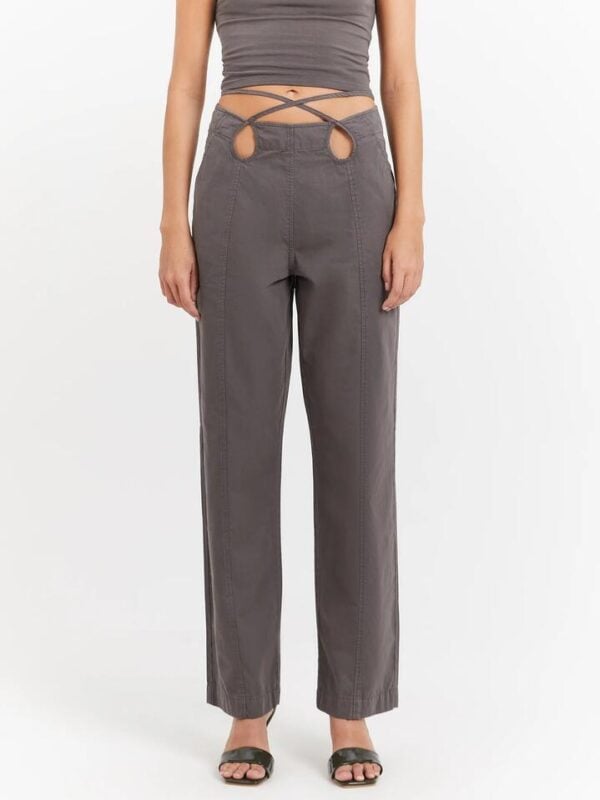First Mse Quinton Pants Charcoal