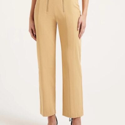 First Mse Rhea Tailored Pants Size M Sand