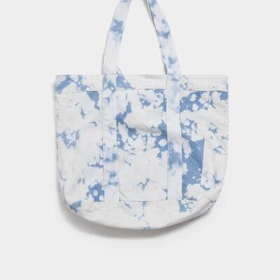 Beyond Her Oversized Denim Tote One Size Fits All Denim Bleach