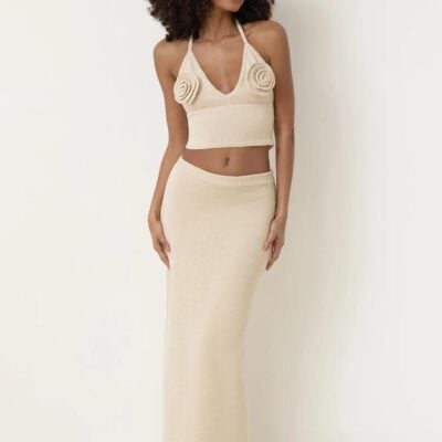 4th & Reckless Rico Beach Top Size AU 10 Cream