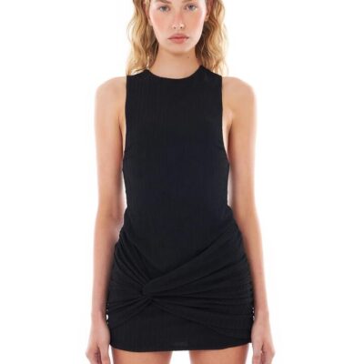 Felle Mini Knot Dress Size XXL Black