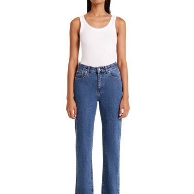 Nude Lucy Organic Straight Leg Jean Size 28 Vintage Blue
