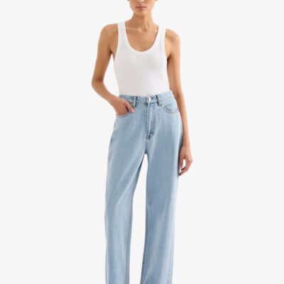 Nude Lucy Organic Relaxed Jean Size 24 Clear Blue