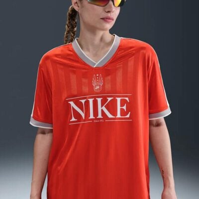 Nike NSW V-Neck Jersey Top Size XL Pcnte Rd/Sl/Mdnt Nvy/Sl