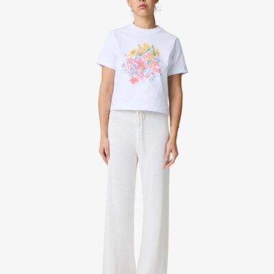 Lulu & Rose Dina Knit Pants Size M Off White