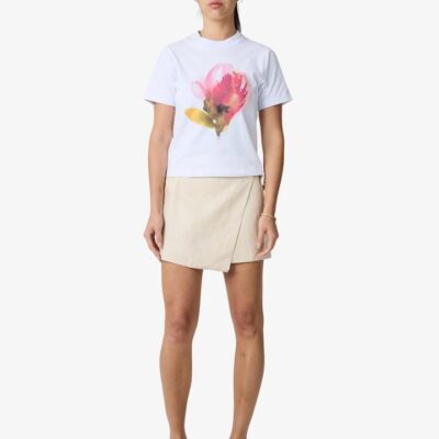 Lulu & Rose Camille Wrap Mini Skirt Size XL Natural