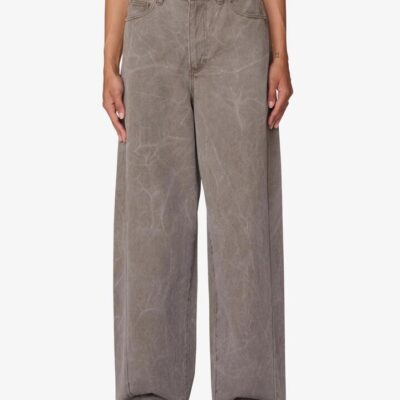 Obey Donovan 5-Pocket Pants Size AU 10 / W 28" Major Brown Wrinkle Wash